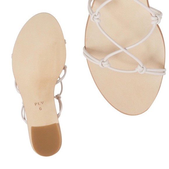 Pour La Victoire Jules Ankle Tie Ivory Sandal - Picture 3 of 4